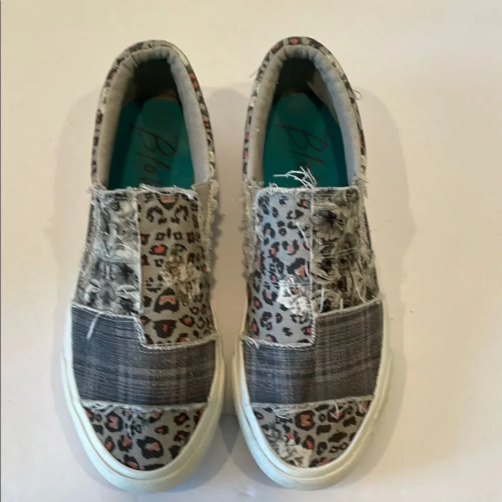 Blowfish Leopard Patchwork Flats